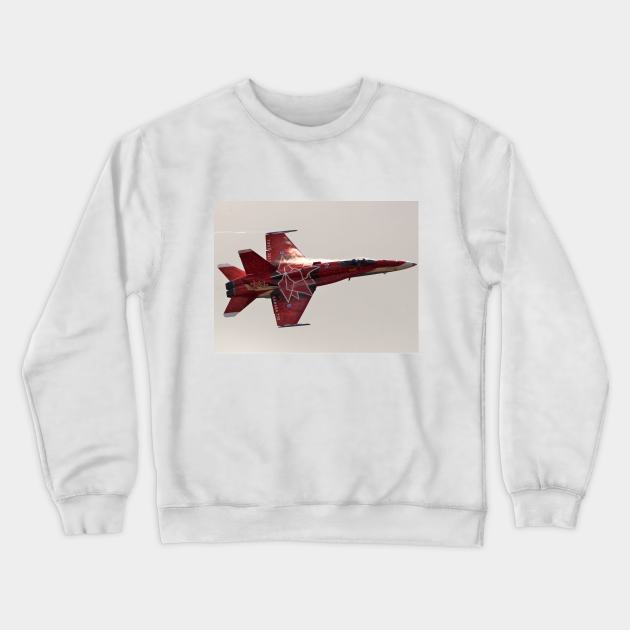 F-18 Hornet Canada 150 Crewneck Sweatshirt by acefox1